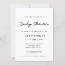 Search for plain baby shower invitations Black and white