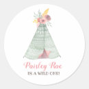 Search for tribal birthday party stickers Wild