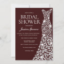 Search for burgundy bridal shower invitations Elegant