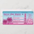 Search for boarding pass save the dates Pink
