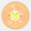 Search for cartoon fruit stickers Lemon