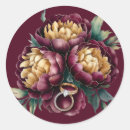 Search for wine red wedding stickers Marsala