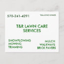 Search for lawn care postcards Simple
