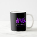 Search for peace love cure mugs Pancreatic