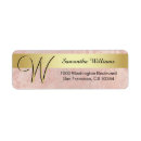 Search for pink monogram return address labels Letter