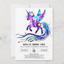 Search for unicorn editable invitations Magical
