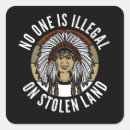 Search for illegal stickers Stolen land