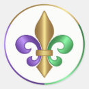 Search for mardi gras fleur de lis stickers Purple