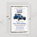 Search for classic car birthday invitations Automobile
