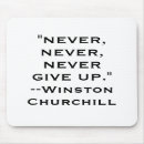 Search for never give up mousepads Determination