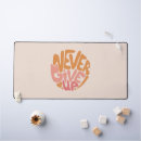 Search for never give up mousepads Typography