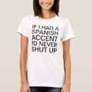 Search for no speak spanish tshirts Language