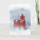 Search for michigan christmas cards Lighthouse