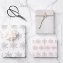 Search for silver snowflake wrapping paper White
