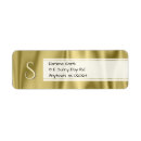 Search for faux gold return address labels Initial
