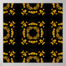 Search for retro floral pattern posters Yellow
