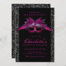 Search for purple masquerade invitations Glam