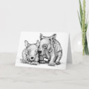 Search for wombat cards Australian animals