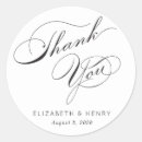 Search for cursive thank you stickers Black