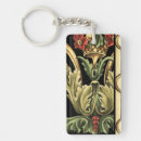 Search for detailed rectangular key rings Flower