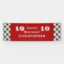 Search for 10th birthday banners Red