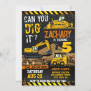 Search for vehicles birthday invitations Construction  birthday party