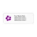 Search for hibiscus return address labels Purple