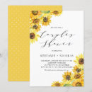 Search for sunflower couples shower invitations Watercolor