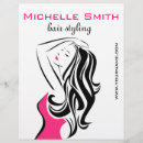 Search for pink black flyers Beauty salon
