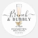 Search for gold bubble stickers Brunch and bubbly