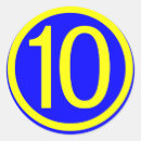 Search for round number stickers Blue