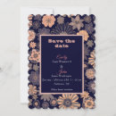 Search for navy blush save the dates Greenery
