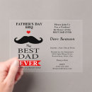 Search for bbq fathers day invitations Moustache
