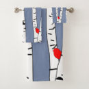 Search for birds bath towels Red