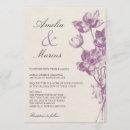 Search for burlap and purple wedding invitations Rustic