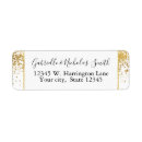 Search for confetti dots return address labels Gold
