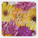Search for happy birthday flowers stickers Elegant