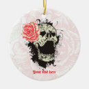 Search for red skull christmas tree decorations Rose
