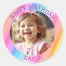 Search for daughter birthday stickers Rainbow