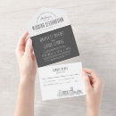 Search for skyline wedding invitations Black and white