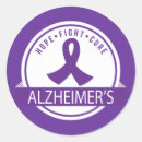 Search for alzheimers disease purple ribbon stickers Support