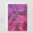 Search for bokeh lights wedding invitations Pink
