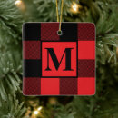 Search for red and black buffalo plaid christmas tree decorations Xmas