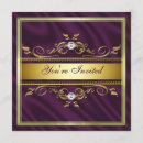 Search for purple seasonal invitations Gold