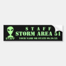 Search for area 51 bumper stickers Little green men