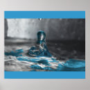 Search for drop of water posters Blue