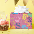 Search for alphabet wrapping paper Birthday