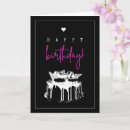 Search for pink black white birthday cards Simple