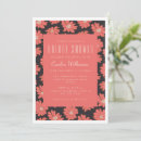 Search for red black bridal shower invitations Floral