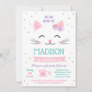 Search for kitty birthday invitations Rainbow